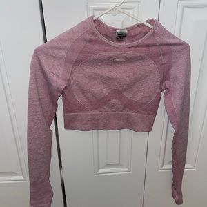 Small gymshark cropped training long sleeve